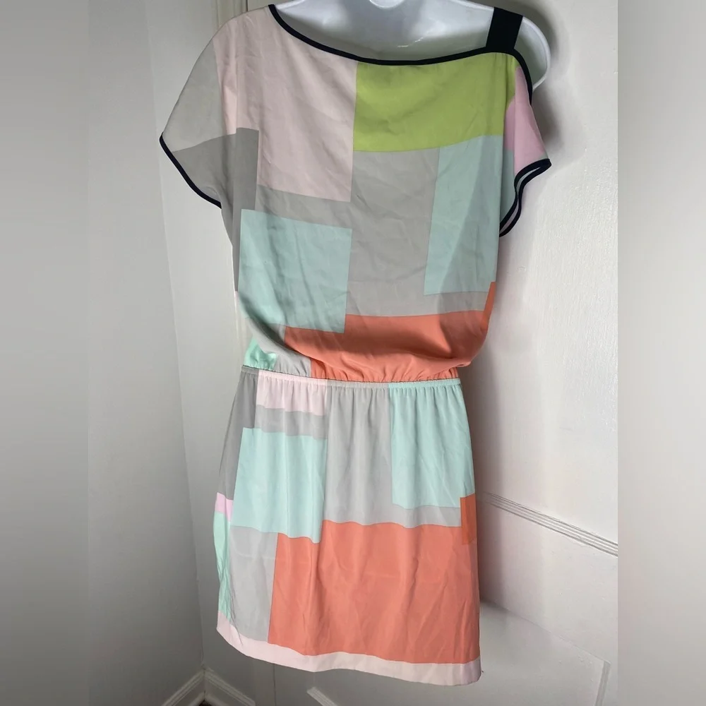 Armani Exchange Asymmetrical Colorblock Dress - Picture 5 of 7